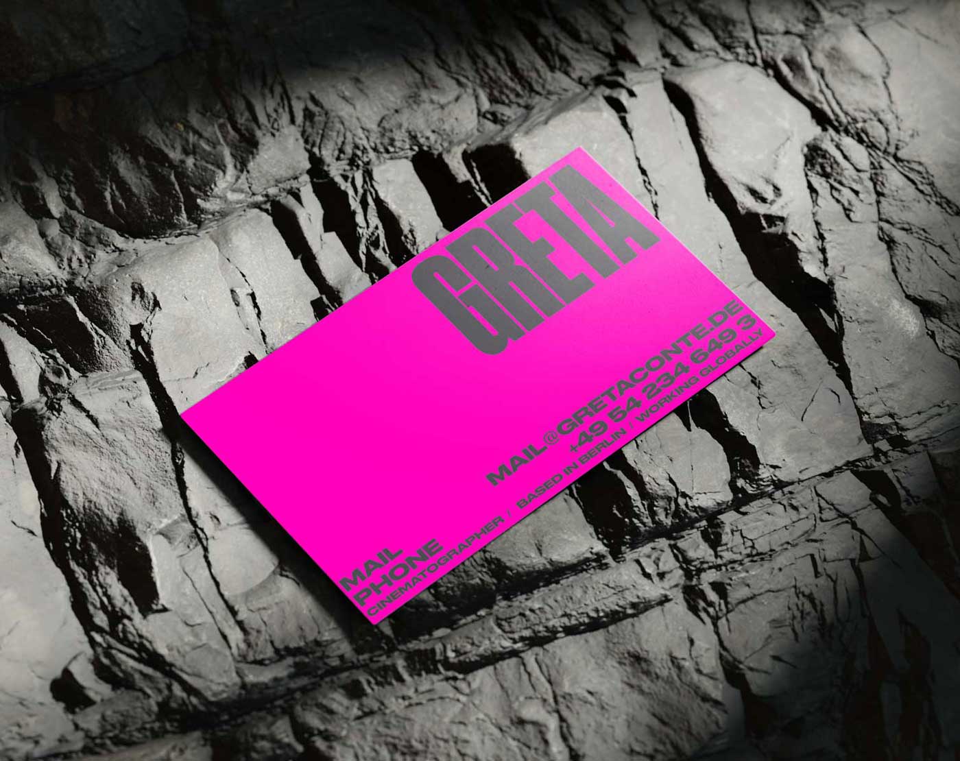 Greta Isabella Conte Identity Business Cards